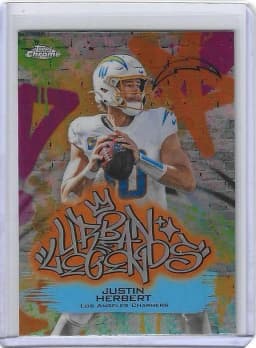 Justin Herbert #UL-10 2025 Topps Chrome Football Urban Legends
