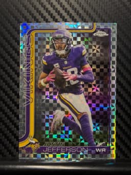 Justin Jefferson #195 2025 Topps Chrome Football