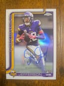 Justin Jefferson #BA-JJ 2025 Topps Chrome Football Base Cards Autograph Variation