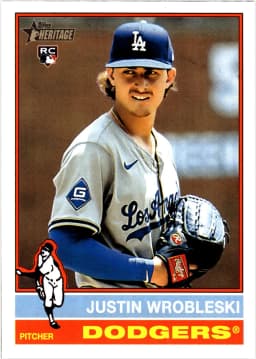 Justin Wrobleski #319 Rookie Card 2025 Topps Heritage