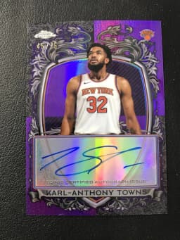 Karl-Anthony Towns #SS-KAT 2025-26 Topps Chrome Basketball Signature Style