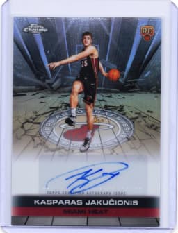 Kasparas Jakučionis #TAUR2-KJ Rookie Card 2025-26 Topps Chrome Basketball Topps Autograph Issue Rookies 2