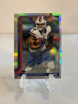 Keon Coleman #BA-KC 2025 Topps Chrome Football Base Cards Autograph Variation