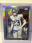 Kevin Winston Jr. #RA-KW Rookie Card 2025 Topps Chrome Football Rookies Autograph Variation