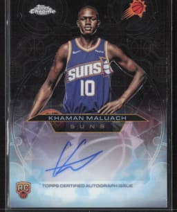 Khaman Maluach #CHR-KM Rookie Card 2025-26 Topps Chrome Basketball Chromographs Rookie