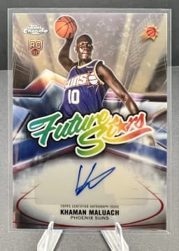Khaman Maluach #FS-KM Rookie Card 2025-26 Topps Chrome Basketball Future Stars Autographs
