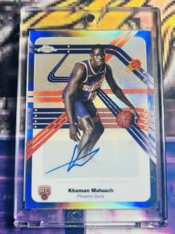 Khaman Maluach #NS-KM Rookie Card 2025-26 Topps Chrome Basketball Next Stop Signatures