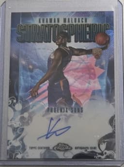 Khaman Maluach #SMR-KM Rookie Card 2025-26 Topps Chrome Basketball Stratospheric Signatures Rookies