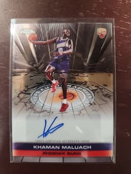 Khaman Maluach #TAUR2-KM Rookie Card 2025-26 Topps Chrome Basketball Topps Autograph Issue Rookies 2