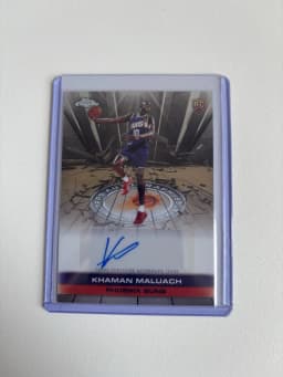 Khaman Maluach #TAUR2-KM Rookie Card 2025-26 Topps Chrome Basketball Topps Autograph Issue Rookies 2