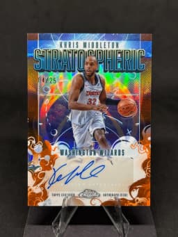 Khris Middleton #SM-KM 2025-26 Topps Chrome Basketball Stratospheric Signatures