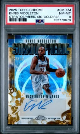 Khris Middleton #SM-KM 2025-26 Topps Chrome Basketball Stratospheric Signatures