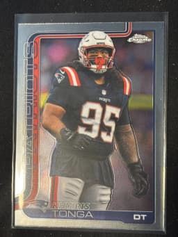 Khyiris Tonga #214 2025 Topps Chrome Football