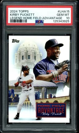 Kirby Puckett #LHA-15 2024 Topps Update Series Baseball Legendary Home Field Advantage