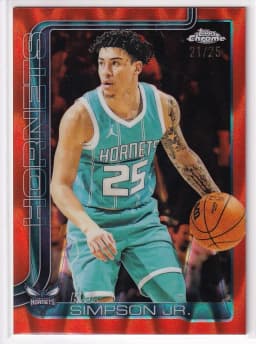 K.J. Simpson Jr. #45 2025-26 Topps Chrome Basketball