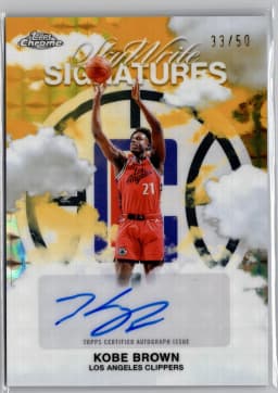 Kobe Brown #SWS-KB 2025-26 Topps Chrome Basketball Sky Write Signatures