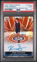 Kobe Sanders #TAIR-KS Rookie Card 2025-26 Topps Chrome Basketball Topps Autograph Issue Rookies