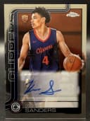 Kobe Sanders #TCAR-KS Rookie Card 2025-26 Topps Chrome Basketball Topps Chrome Autographs Rookies