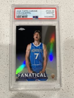 Kon Knueppel #FAN-24 Rookie Card 2025-26 Topps Chrome Basketball Fanatical