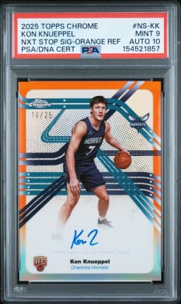 Kon Knueppel #NS-KK Rookie Card 2025-26 Topps Chrome Basketball Next Stop Signatures