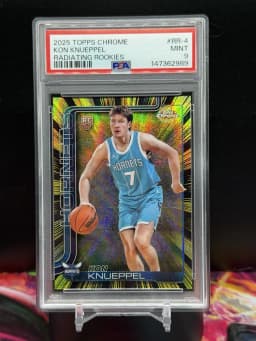 Kon Knueppel #RR-4 Rookie Card 2025-26 Topps Chrome Basketball Radiating Rookies