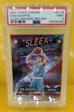 Kon Knueppel #SF-24 Rookie Card 2025-26 Topps Chrome Basketball Sleek Finishers