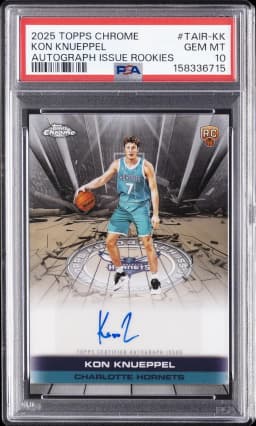 Kon Knueppel #TAIR-KK Rookie Card 2025-26 Topps Chrome Basketball Topps Autograph Issue Rookies