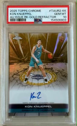 Kon Knueppel #TAUR2-KK Rookie Card 2025-26 Topps Chrome Basketball Topps Autograph Issue Rookies 2