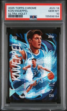 Kon Knueppel #UV-14 Rookie Card 2025-26 Topps Chrome Basketball Ultra Violet