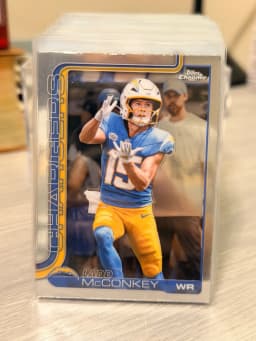 Ladd McConkey #FSA-LM Rookie Card 2025 Topps Chrome Football Future Stars Autographs