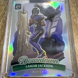 Lamar Jackson #1 2025 Donruss Optic Football Downtown