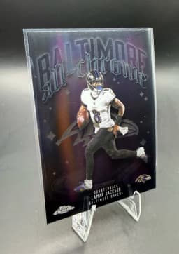 Lamar Jackson #ACT-1 2025 Topps Chrome Football All Chrome Team