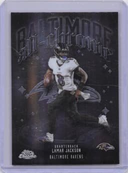 Lamar Jackson #ACT-1 2025 Topps Chrome Football All Chrome Team