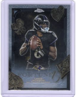 Lamar Jackson #F15-1 2025 Topps Chrome Football Fortune 15