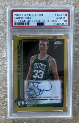 Larry Bird #TCA-LB 2025-26 Topps Chrome Basketball Topps Chrome Autographs