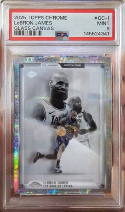 LeBron James #GC-1 2025-26 Topps Chrome Basketball Glass Canvas