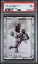 LeBron James #GC-1 2025-26 Topps Chrome Basketball Glass Canvas