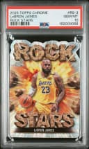 LeBron James #RS-3 2025-26 Topps Chrome Basketball Rock Stars