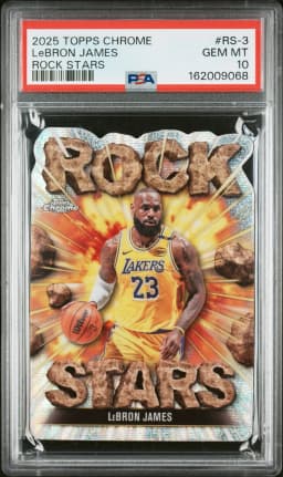 LeBron James #RS-3 2025-26 Topps Chrome Basketball Rock Stars