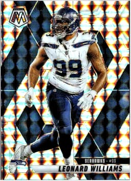 Leonard Williams #61 2025 Panini Mosaic Mosaic No Huddle Silver