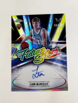 Liam McNeeley #FS-LMC Rookie Card 2025-26 Topps Chrome Basketball Future Stars Autographs