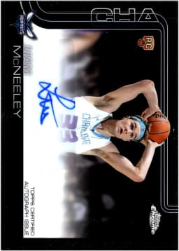 Liam McNeeley #TCAR-LM 2025-26 Topps Chrome Chrome Rookie Autographs