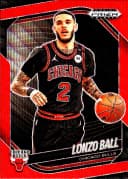 Lonzo Ball #102 2024-25 Panini Prizm Black Ruby Wave