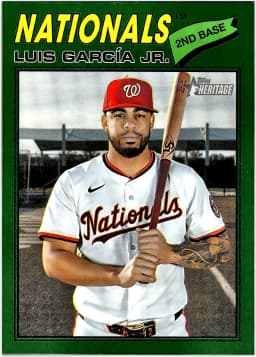 Luis García Jr. #43 2026 Topps Heritage Dark Green