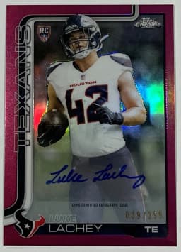 Luke Lachey #RRA-LL Rookie Card 2025 Topps Chrome Football Rookie Autographs Variation