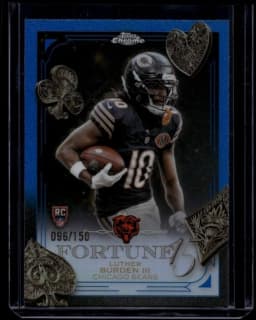 Luther Burden III #F15-28 Rookie Card 2025 Topps Chrome Football Fortune 15