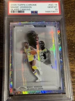 Magic Johnson #GC-14 2025-26 Topps Chrome Basketball Glass Canvas