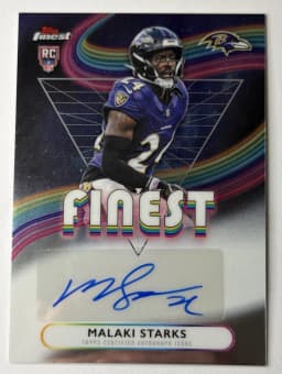 Malaki Starks #RA-MS Rookie Card 2025 Topps Chrome Football Rookies Autograph Variation