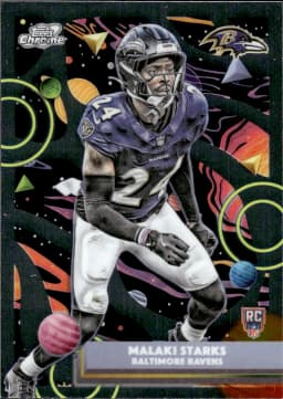 Malaki Starks #107 Rookie Card 2025 Topps Cosmic Chrome Football