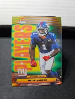 Malik Nabers #PP-25 2025 Topps Chrome Football Power Players